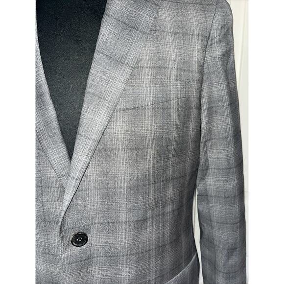 Men’s Theory Grey 2 Button Single Vent Wool Blazer 38R NWT - Picture 2 of 10